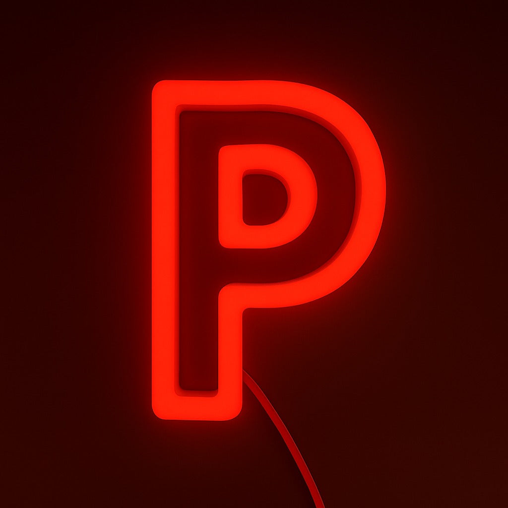 Faux Neon - Letter P