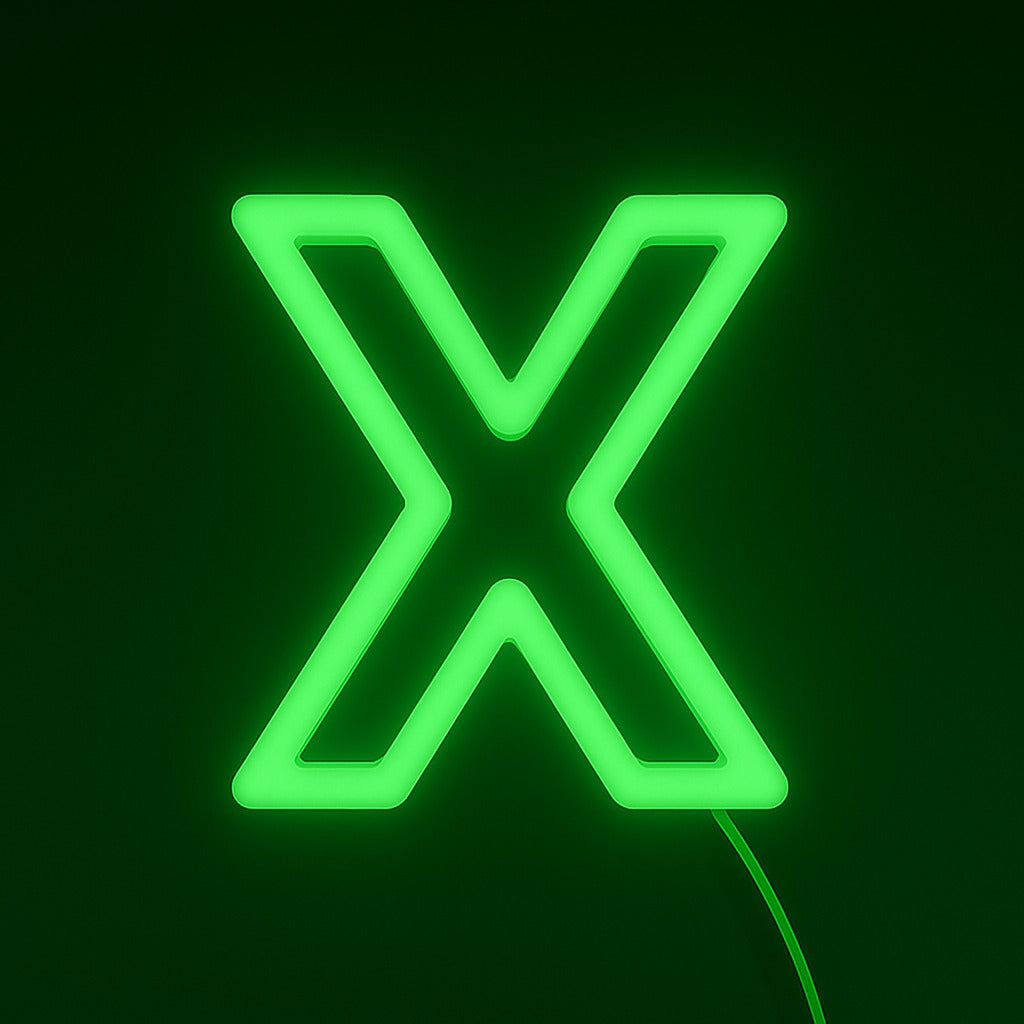 Faux Neon - Letter X