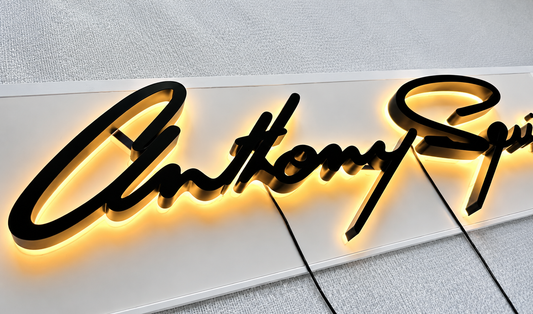 LED - Backlit (Great Vibes Font Style)
