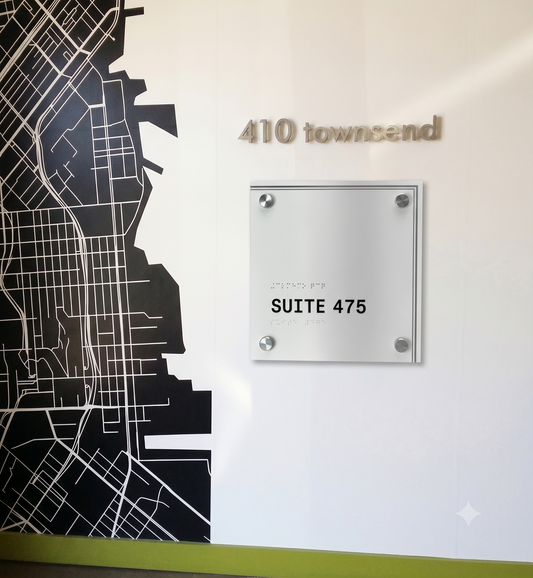 Suite Sign with Changeable Insert