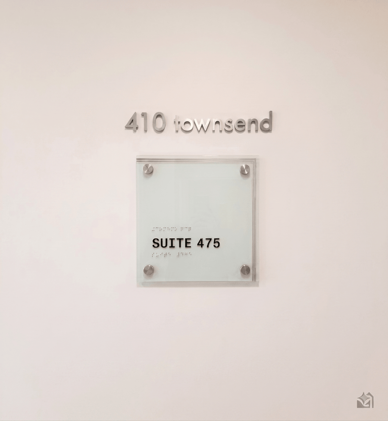 Suite Sign with Changeable Insert (Braille will be adjusted to match text)