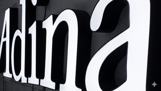 LED Frontlit with Rim – Times New Roman