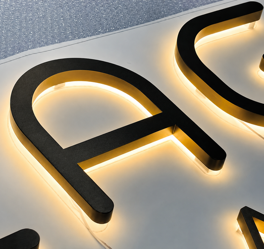 LED - Backlit (Gotham Medium Font Style)