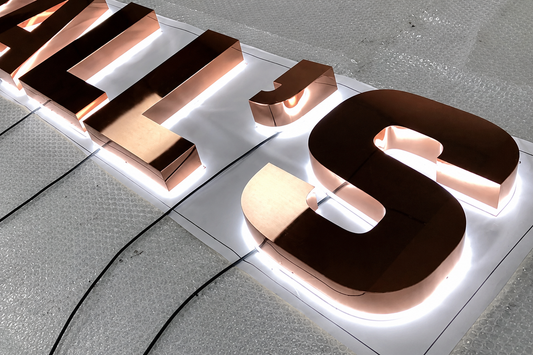 LED - Backlit (Gotham BOLD Font Style)