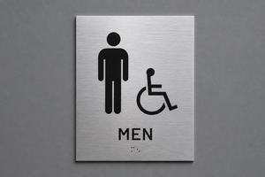 ADA - Restroom Wall Signs - Men - ISA