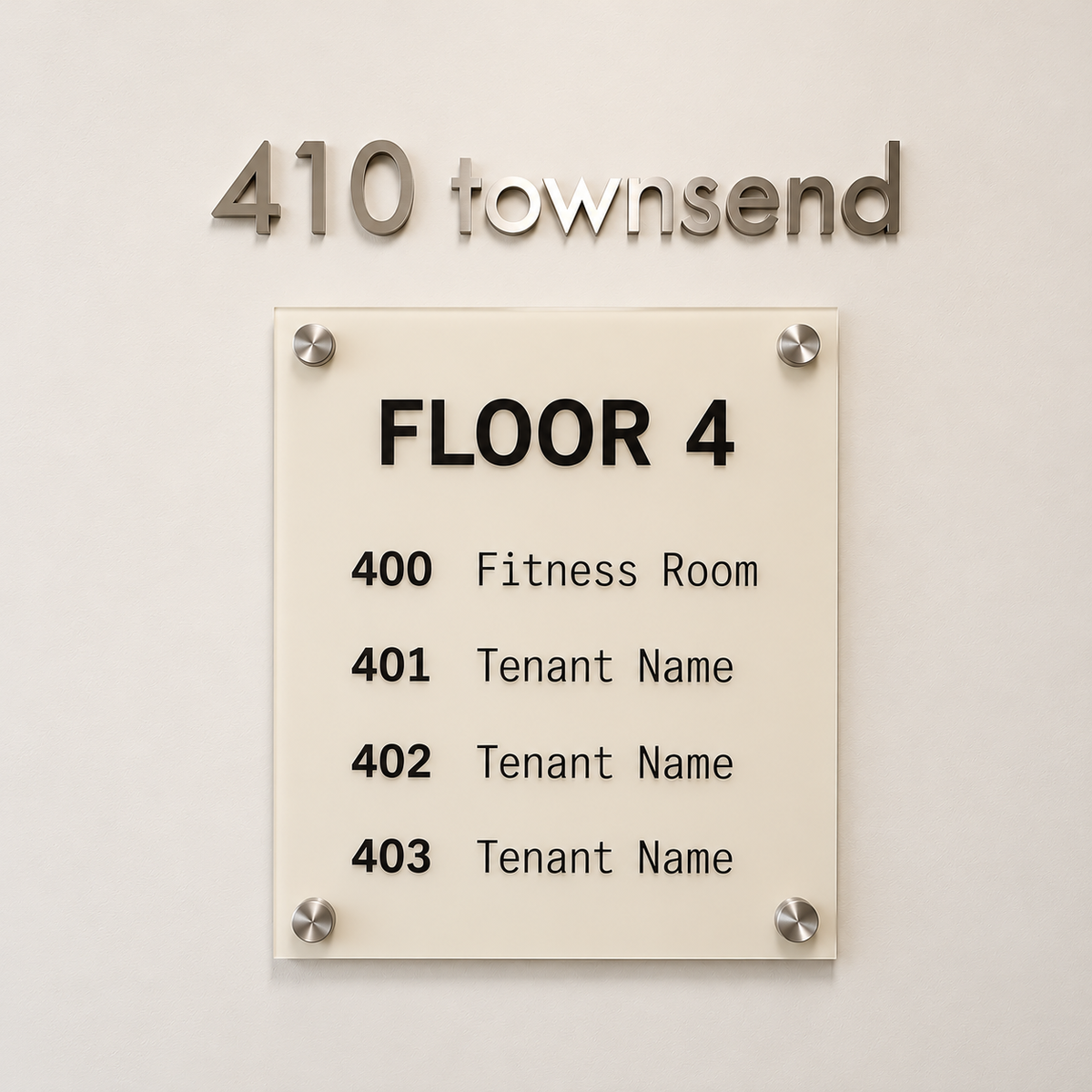Printed Insert Refill For Directory (Material: Acrylic)