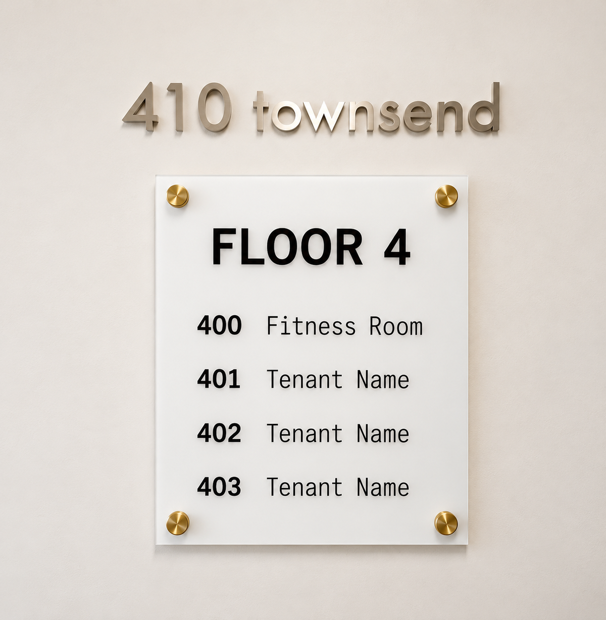 Printed Insert Refill For Directory (Material: Acrylic)